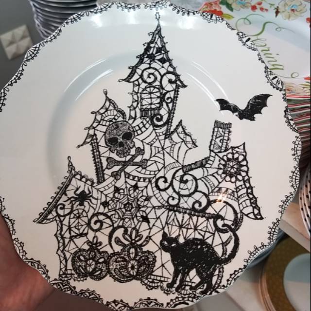 Piring sango keramik motif #008