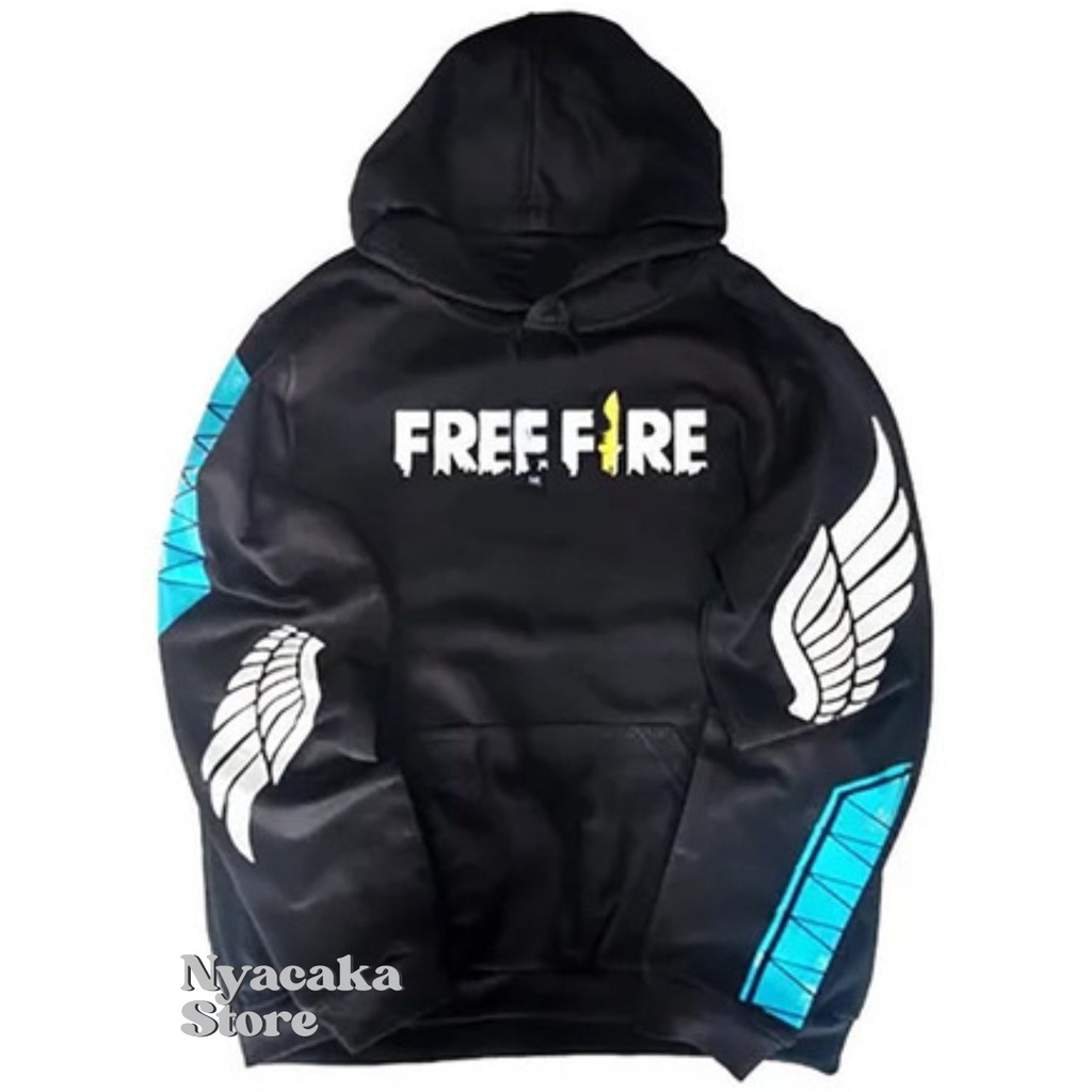 Jaket FF Anak Hoodie Jumper Free Fire Sweater Anak Jaket Garena Usia 7-13 Tahun