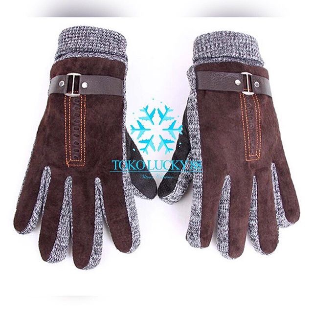 IMPORT Glove Wool Man Sarung Tangan Pria Wool lapis bulu winter musim dingin rajut wool blend