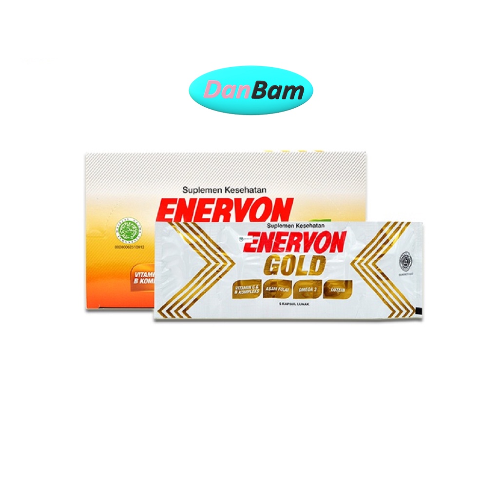 Enervon Gold 5 Kapsul - Multivitamin Khusus Lansia