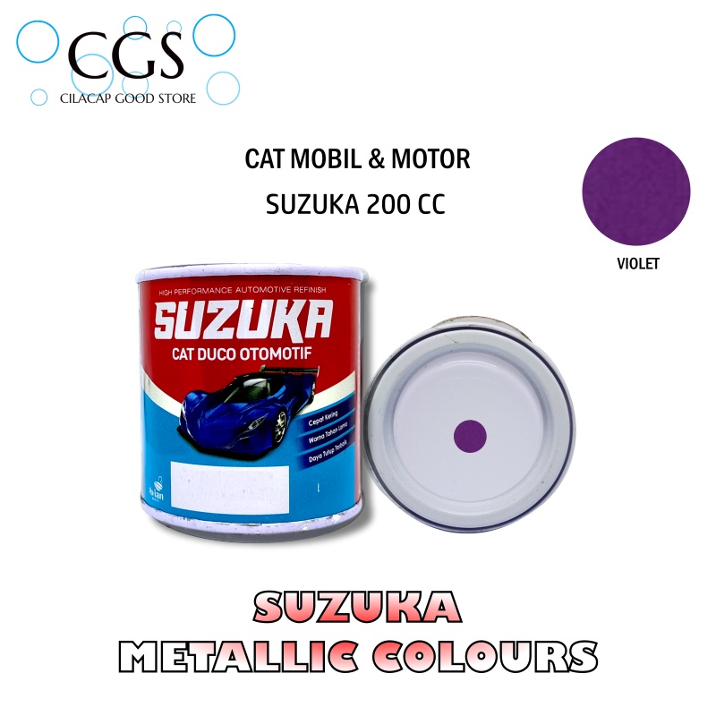 Cat Suzuka VIOLET METALLIC SM342 200cc - cat ungu violet - cat motor ungu - cat ungu metalik - cat m
