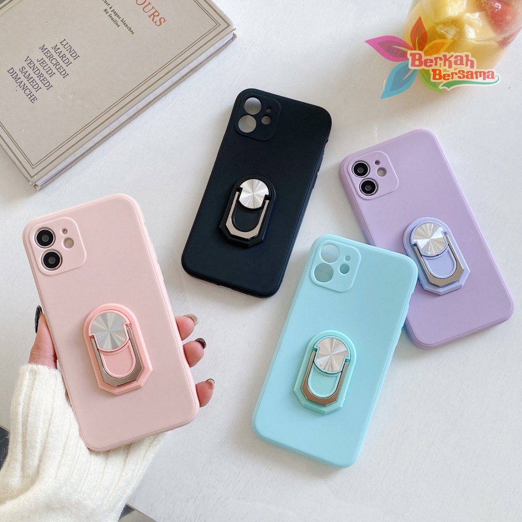 SOFTCASE MACARON RINGSTAND OPPO A15 A16 A15S A3S A1K A5S A7 A12 A11K A8 A31 BB6216