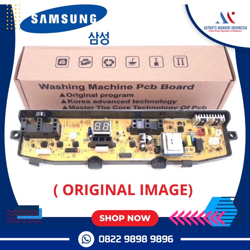 modul PCB mesin cuci Samsung 6 tombol wa65f4, wa90f4 wa 80f4 wa70f4 (297 A)