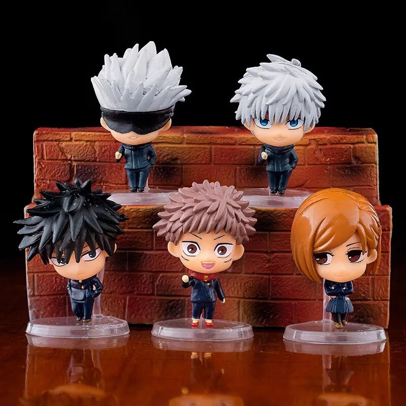 jujutsu kaisen chibi action figure set 5