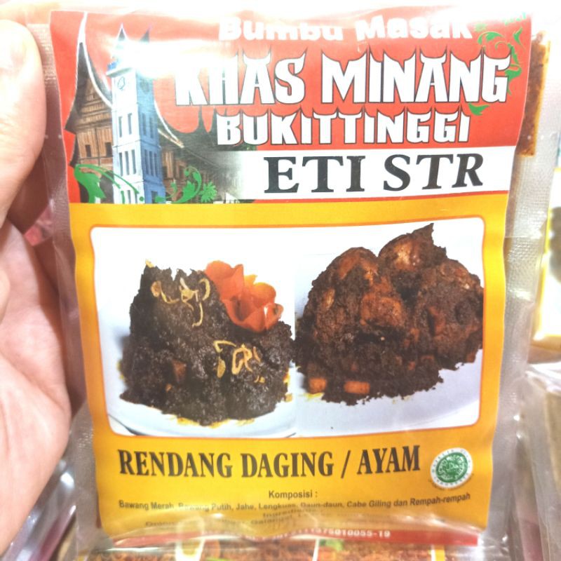 

Bumbu Instant Rendang Khas Minang ETI STR