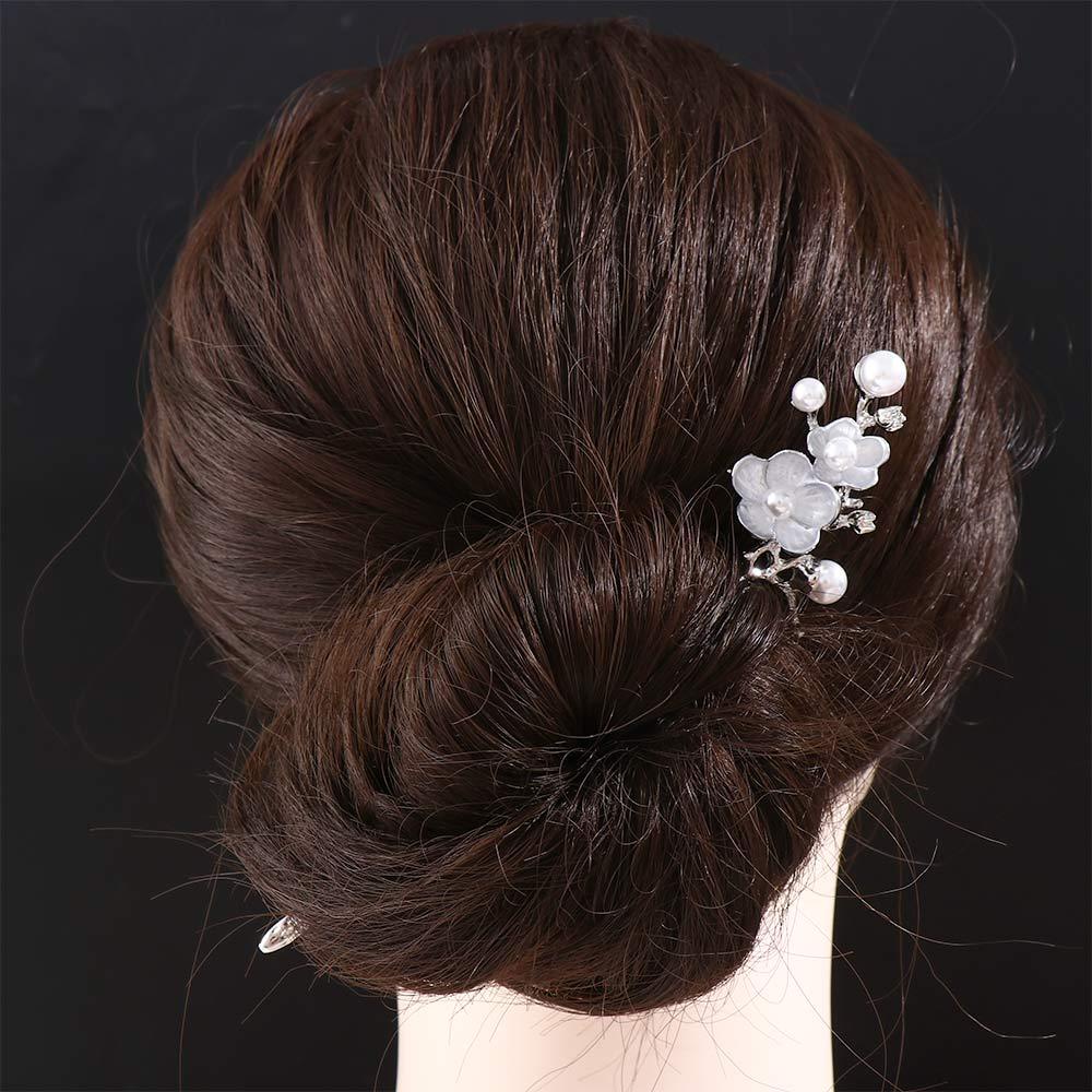 NEEDWAY Bunga Rambut Stik Elegan Sederhana Wanita Plum Blossom Gadis Gaya Cina Hanfu Hiasan Kepala