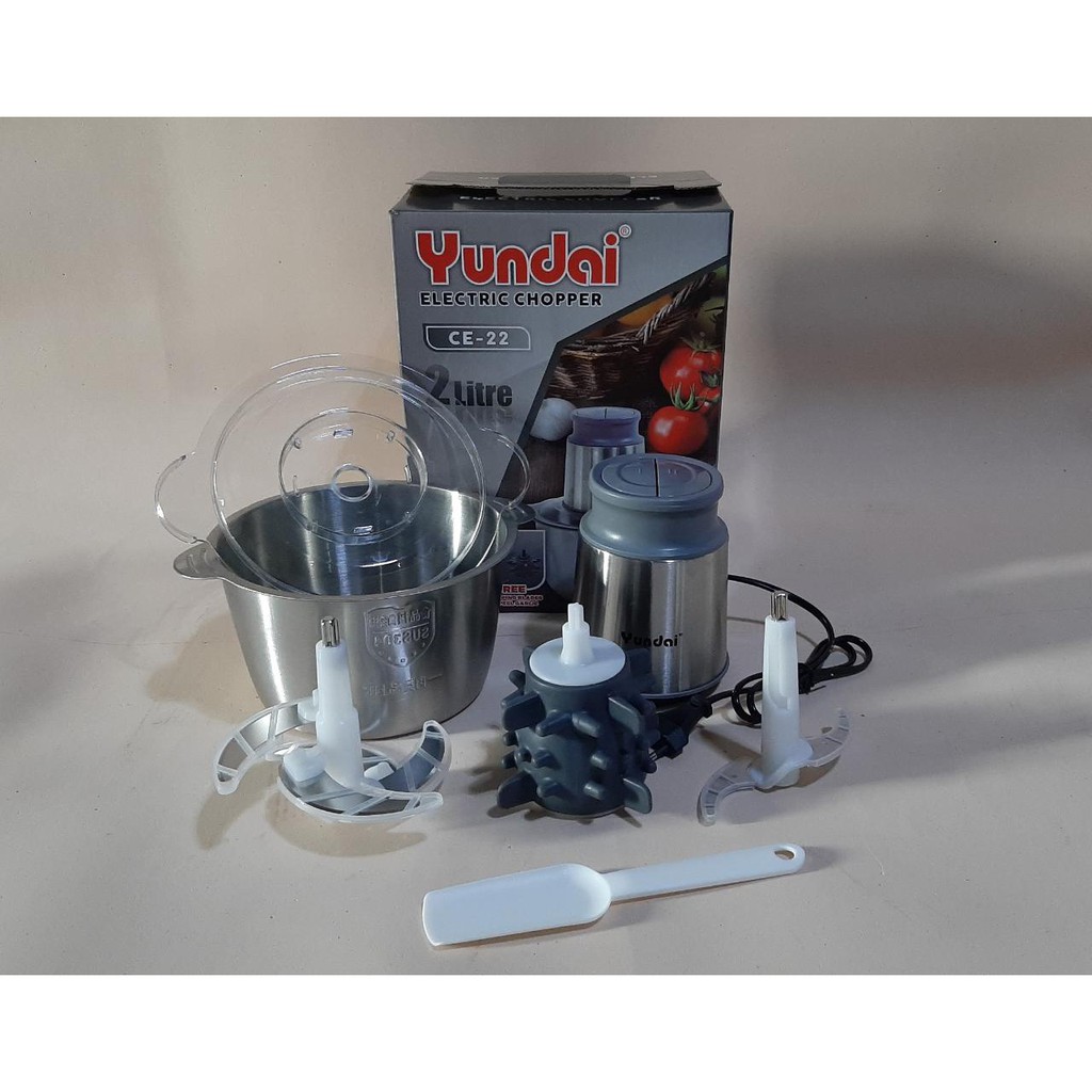 Blender Daging Chopper Elektrik  Kapasitas  0.6 L  2 Liter