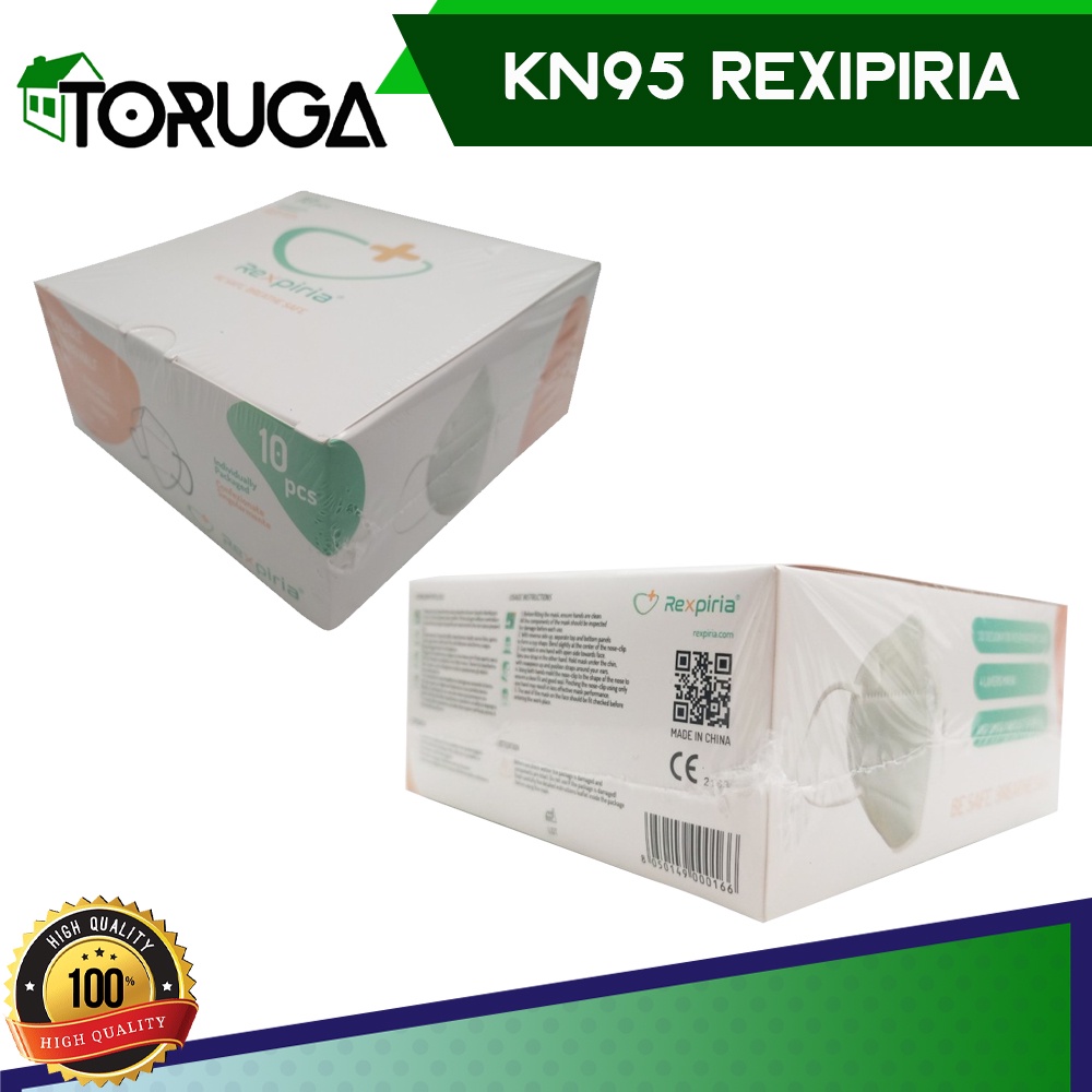 Masker KN95 FFP2 Rexpiria Masker 4ply + Packing Steril Murah isi 10 Murah berkualitas