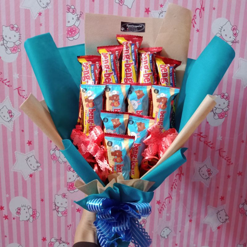 

Buket Snack beng-beng/Buket kado unikk