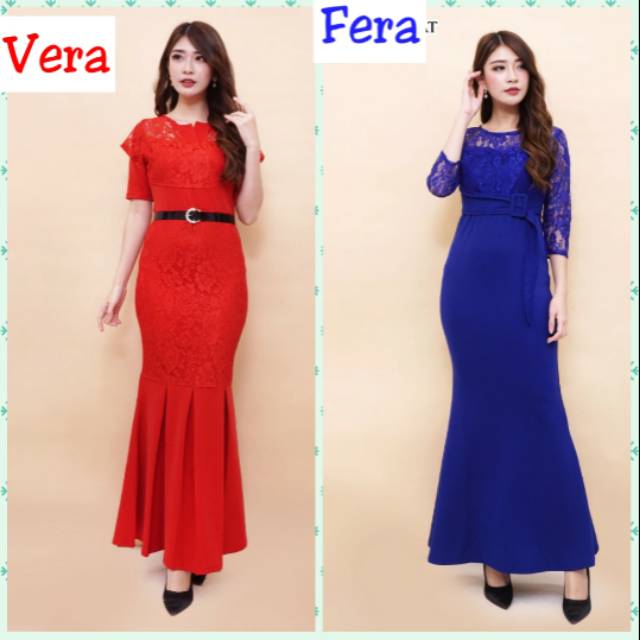 Long dress scuba