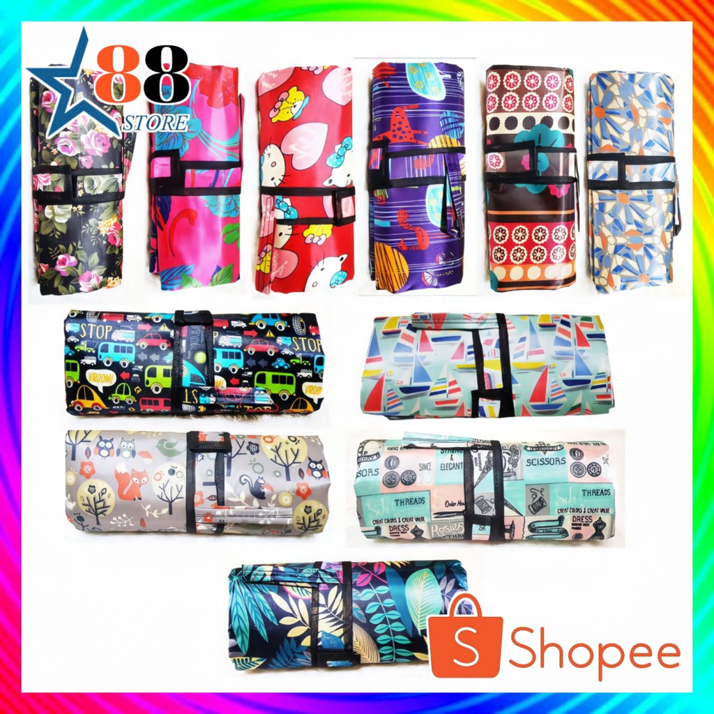 TIKAR LIPAT / TIKAR PIKNIK KARAKTER ANTI AIR (WATERPROOF)