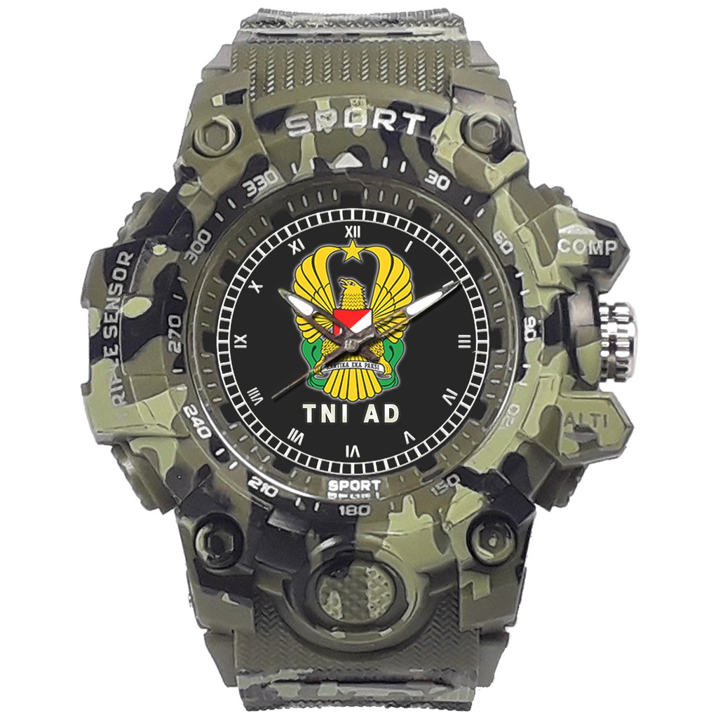 (SPECIAL EDITION) JAM TANGAN LOGO TNI-AD WATER RESISTANT NO.1