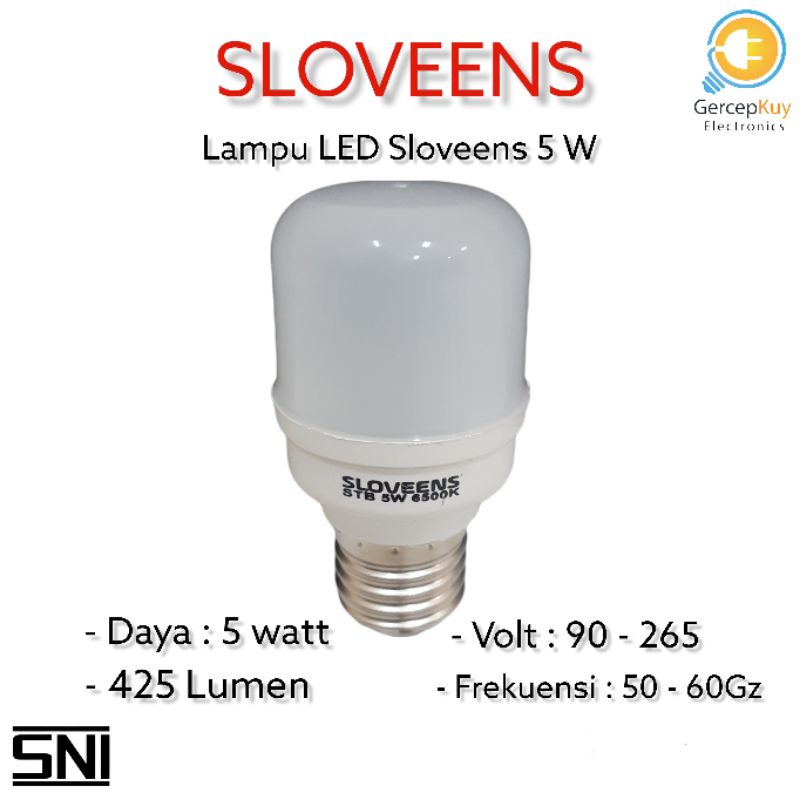 Lampu LED Capsule Diamond SLOVEENS 5 Watt PUTIH