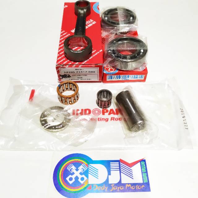 Stang seher satria 2tak plus bearing krug as kiri-kanan 6205/6205 indopart berkualitas