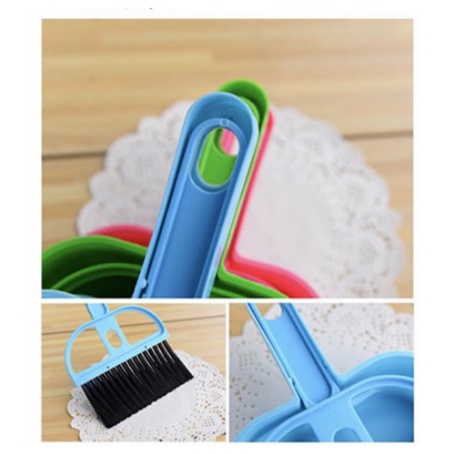 SAPU MINI PLUS SEROKAN SET DUSTPAN WARNA WARNI [SWEETSPACE]