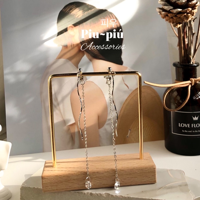 [ANTING KOREA]-Piupiu-Sienna Earring-Vol.03 Anting Korea Earrings Emas Jumbai Berlian Murah Giwang T