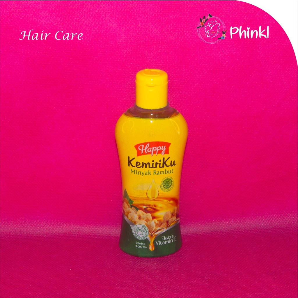 `ღ´ PHINKL `ღ´ Happy Kemiriku minyak rambut kuning hair tonic minyak kemiri untuk anak dan dewasa