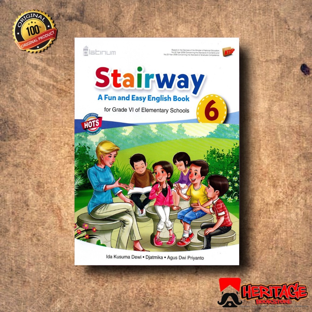 Buku Bahasa Inggris Kelas 1 2 3 4 5  6 / Bahasa Inggris SD / Buku Stairway SD / PLATINUM HOTS-KELAS 6