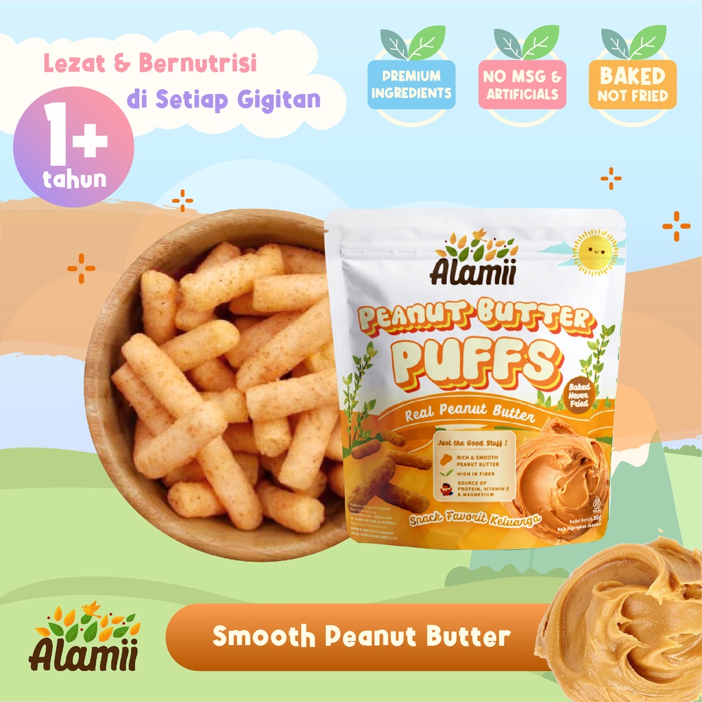 ALAMII PEANUT BUTTER PUFFS 30 GRAM