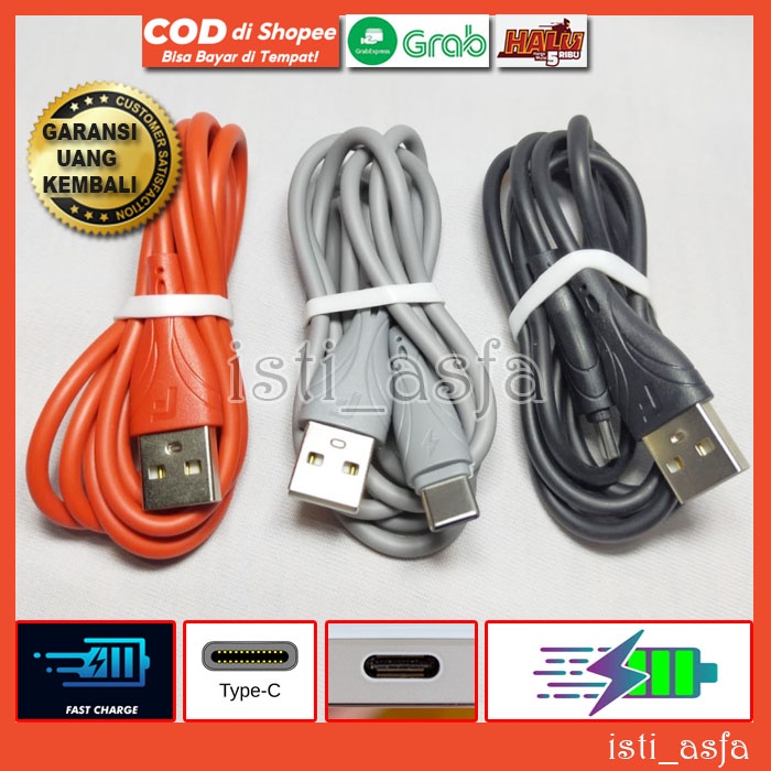 Kabel Data USB Type C untuk HP MOTOROLA MOTO M M2 X4 Z FORCE DROID Z Z2 PLAY FORCE G10 G20 G30 G40 G