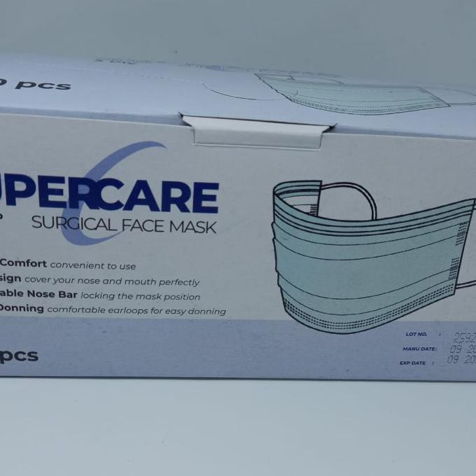 ✅Diskon Masker 3PLY Supercare/ masker medis/ Surgical face mask isi 50 pcs ⭐⭐⭐⭐⭐