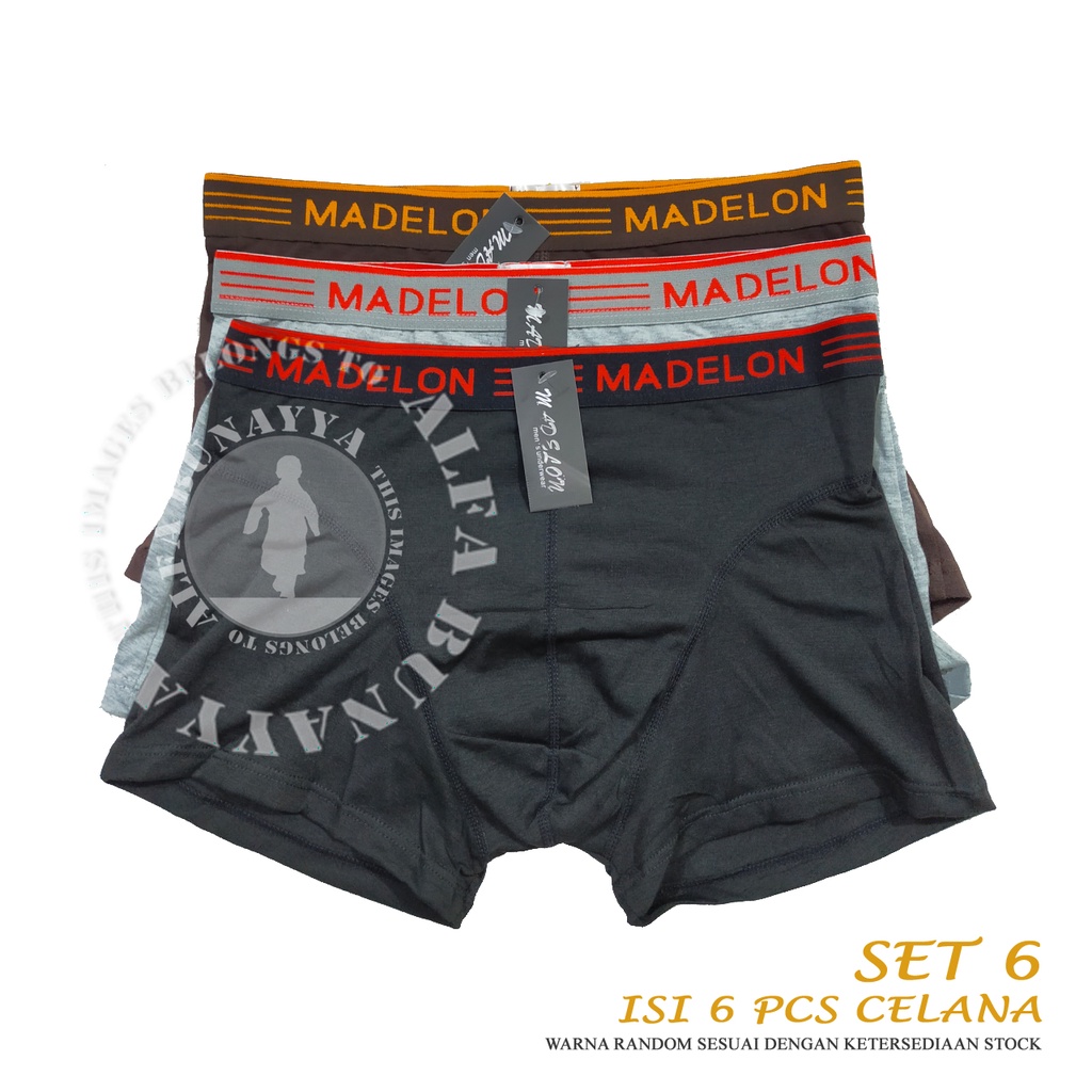 3 Celana Dalam Pria MADELON BOXER - MDBX8 - CD Dewasa - Remaja