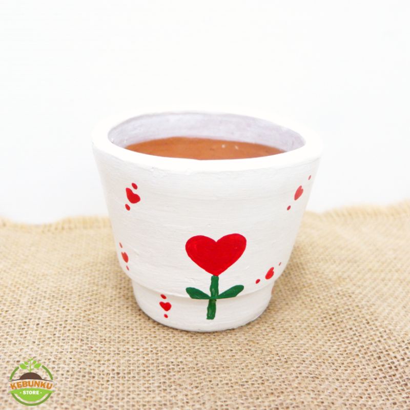 POT LUKIS/ POT GERABAH/ POT TANAH LIAT/ POT KAKTUS/ POT LUCU