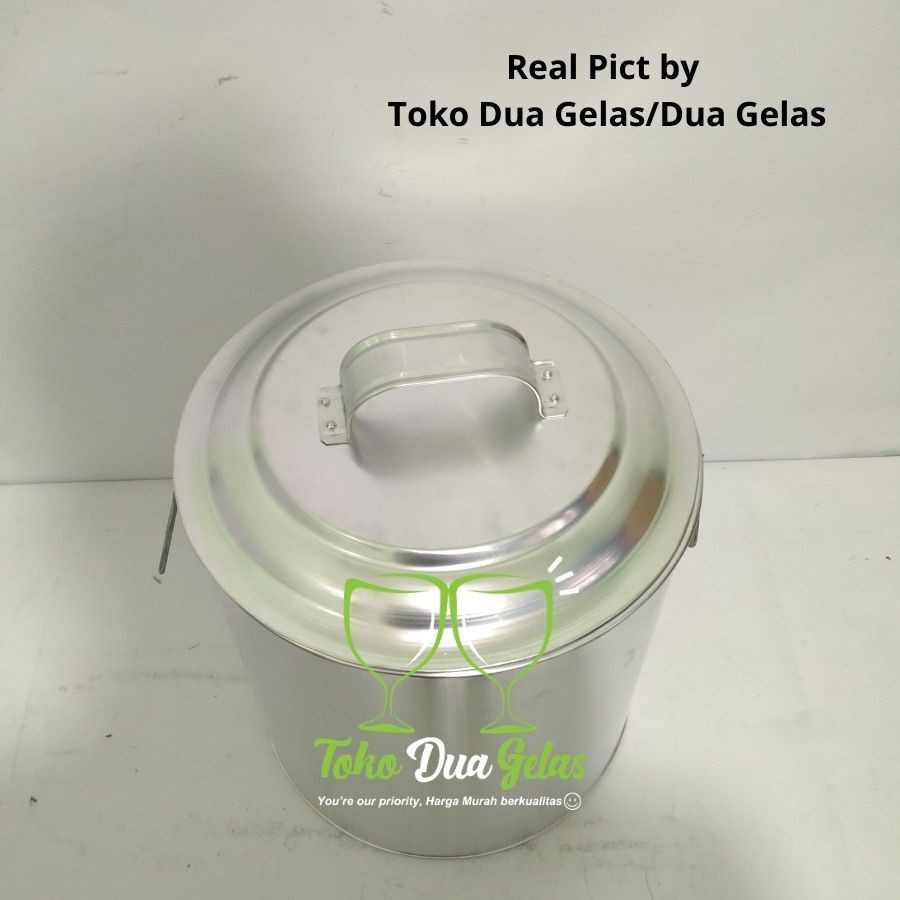 Dandang Panci Bubur Ayam Soto Alumunium 30 cm / Dandang Bubur Ayam Soto Alumunium Polos 30 cm