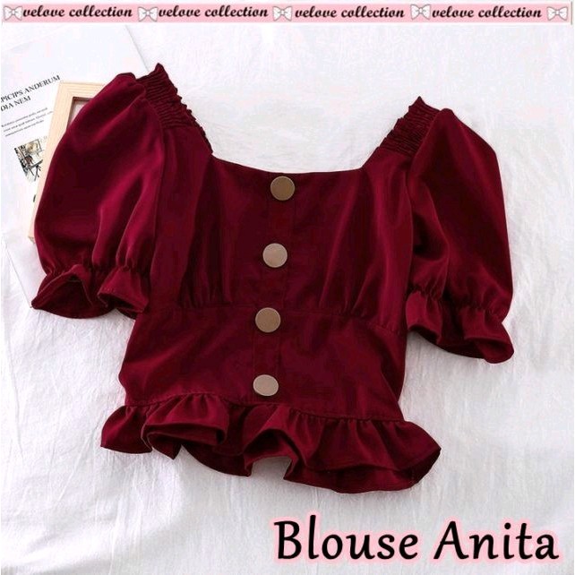 BDG STYLE (COD)  BLOUSE ANITA ATASAN WANITA  &amp; REMAJA