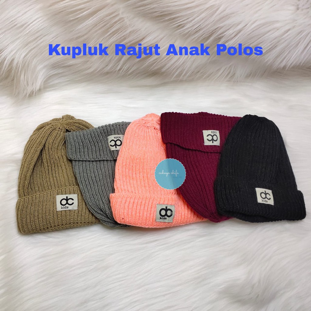 TOPI RAJUT ANAK POMPOM KUPLUK BAYI POMPOM PREMIUM