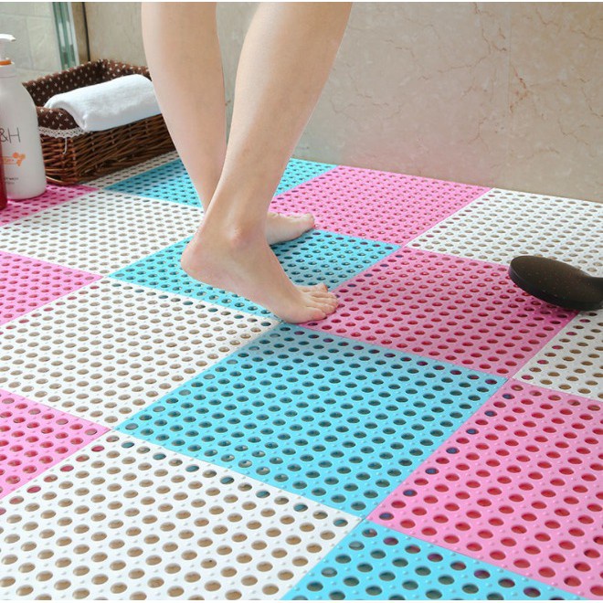 ~ PIYOSHI08 ~ Karpet Kamar Mandi Anti Slip Polkadot Keset Kaki Murah PR34