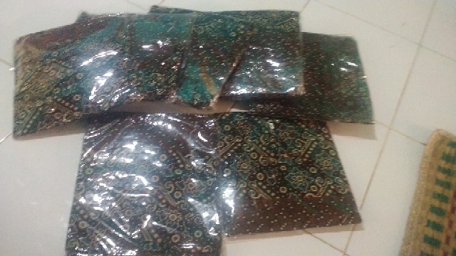 ( Couple Keluarga )batik Couple Keluarga Sania Ruffle Ori Ndoro Jowi Dnt Motif Mataram Termurah