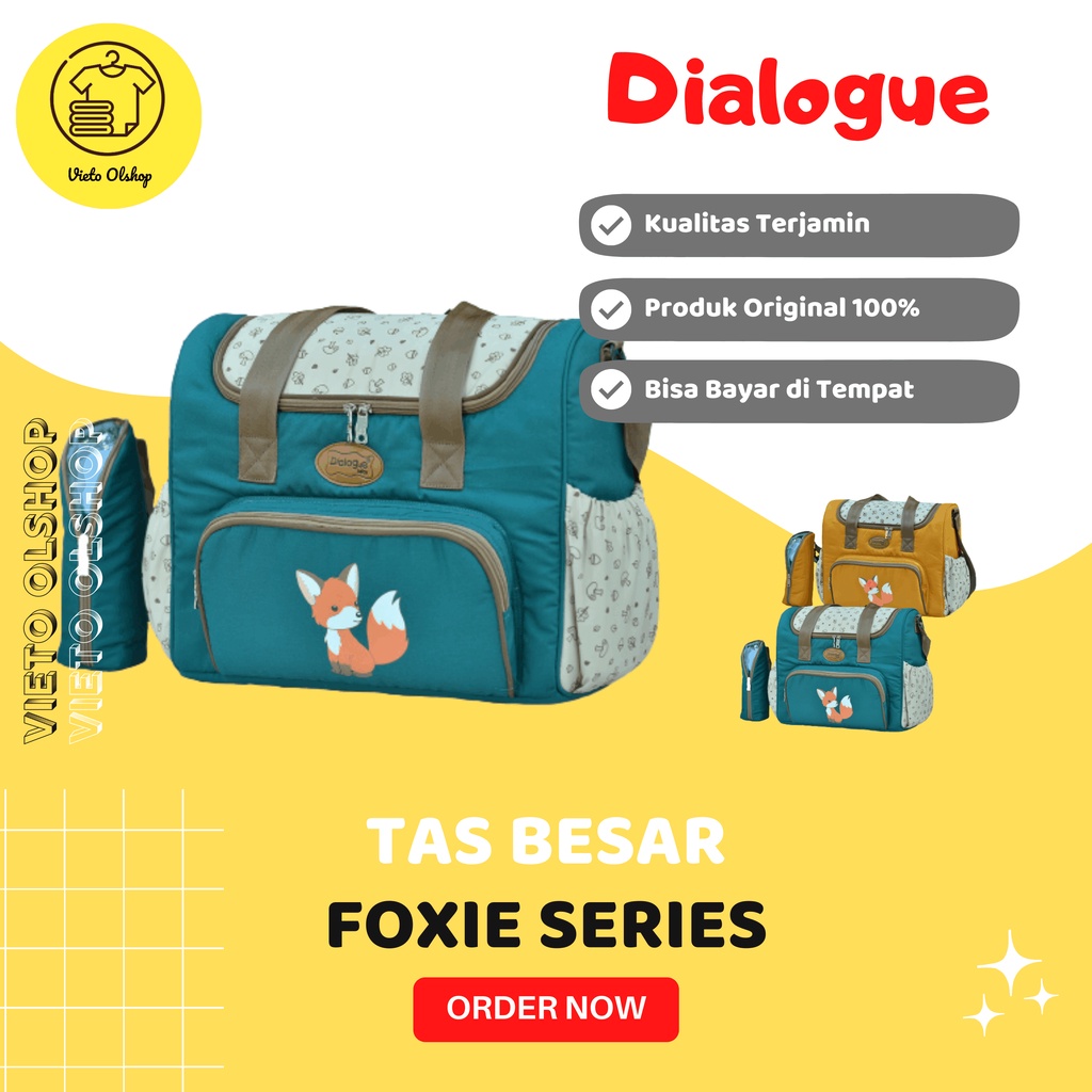 Tas Besar Selempang Jinjing Perlengkapan Travelling Anak Bayi Tempat Botol Susu Bayi Wadah Pakaian W