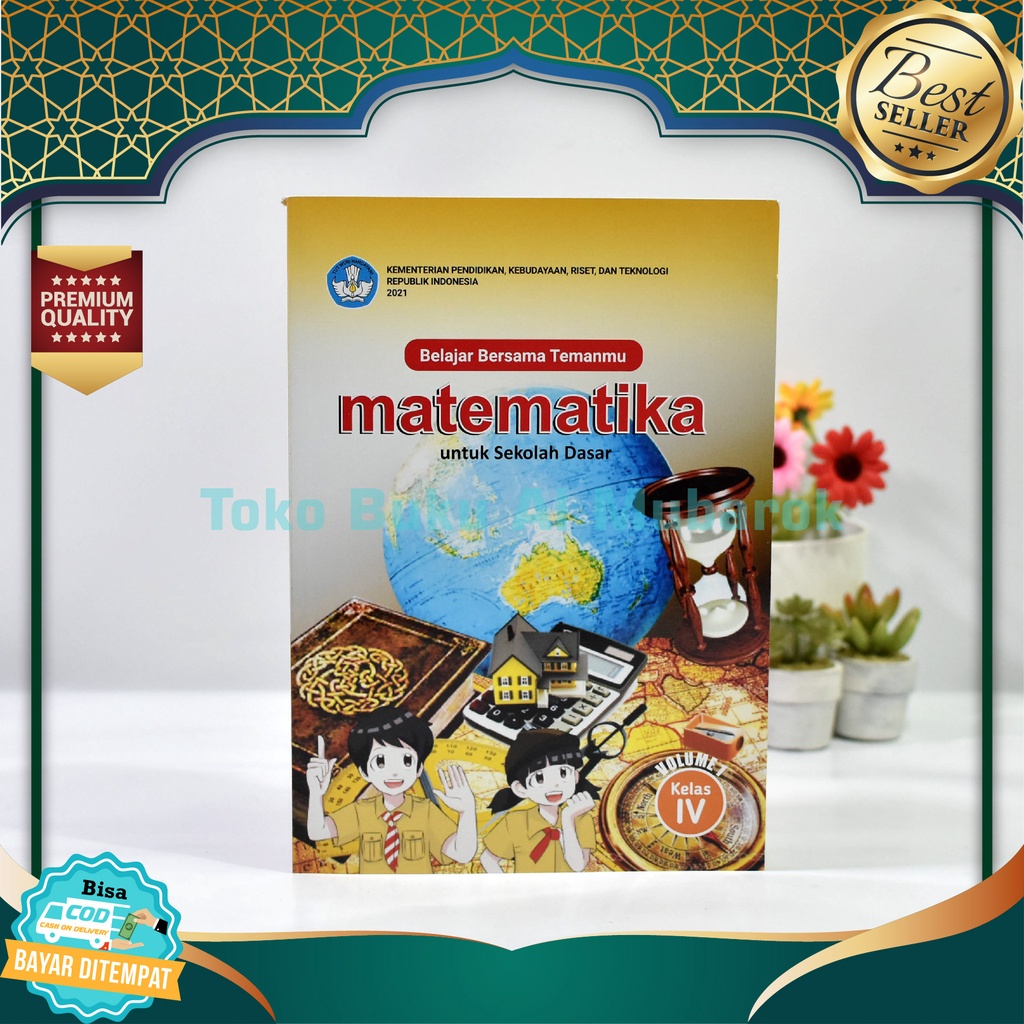 Buku Pelajaran Siswa Belajar Bersama Temanmu SD Kelas 4 IV Mapel Matematika MTK Volume 1 Kurikulum M