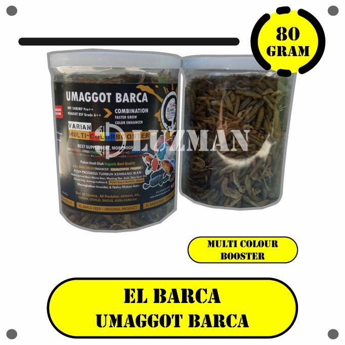 UMAGGOT EL BARCA Udang Kering + Maggot Kering Pakan Ikan Predator