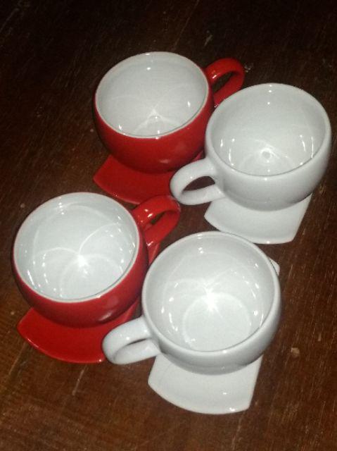 Cs250 Cangkir Saucer 250ml Unik Lucu Mug Gelas Keramik Cantik Shabby Teacup Coffeecup