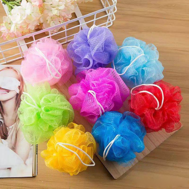 SPONS MANDI JARING / SPON MANDI SHOWER NET / SPONS JARING WARNA / BATH PUFF - LPM Shop