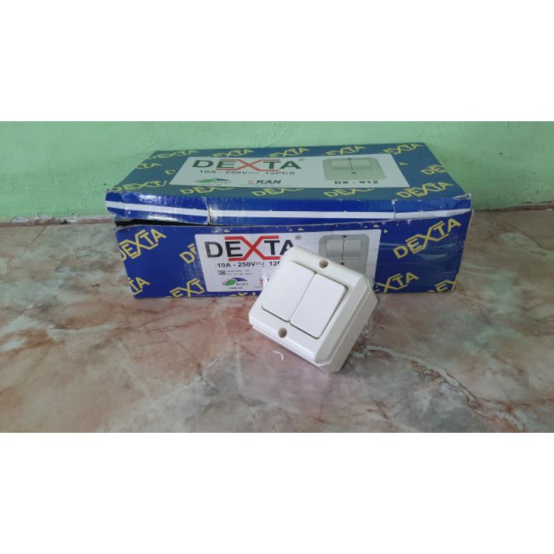 Saklar Listrik Double Seri On/Off Outbow OB DEXTA DX-912