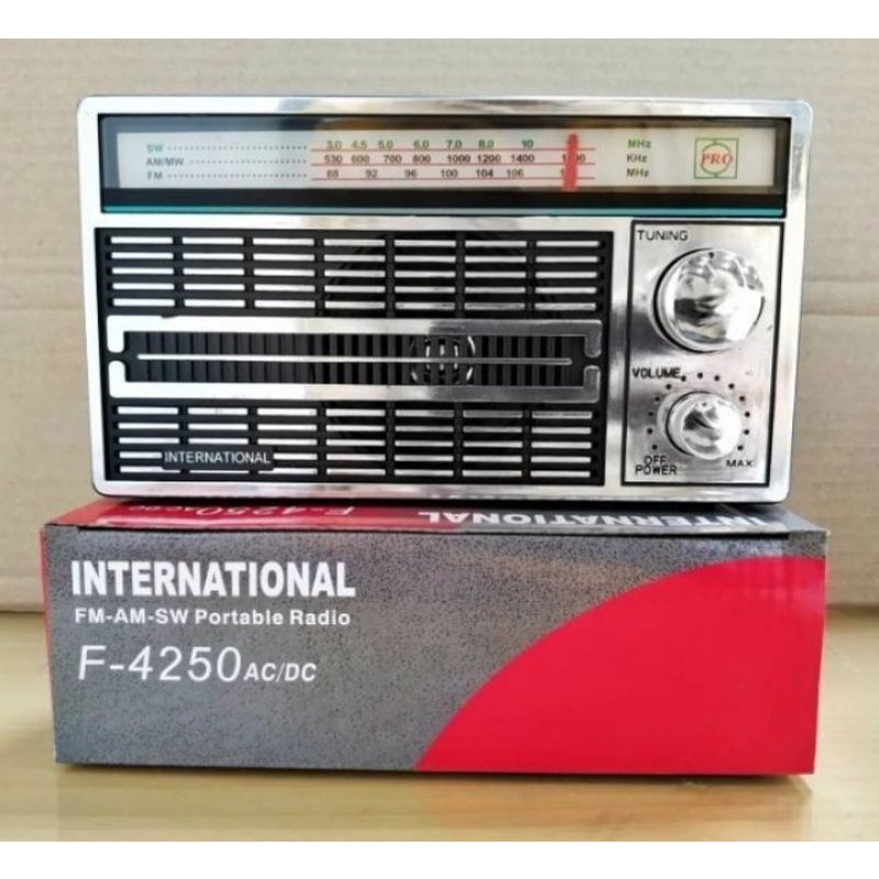 Radio Internasional Mini FM AM SW Portable MITSUYAMA / RADIO Jadul internasinal F-4250