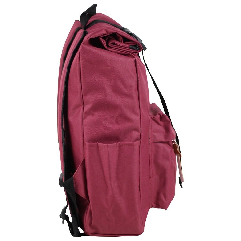 Tas Enigma Rolltop Merah Ransel Kekinian Backpack Kerja Kuliah Sekolah Seminar