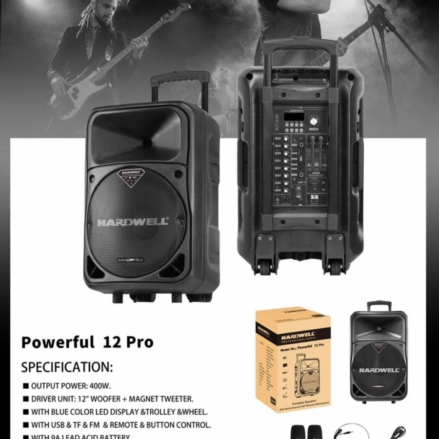 speaker portable wireless Hardwell POWER FULL 12 Pro(12 in)