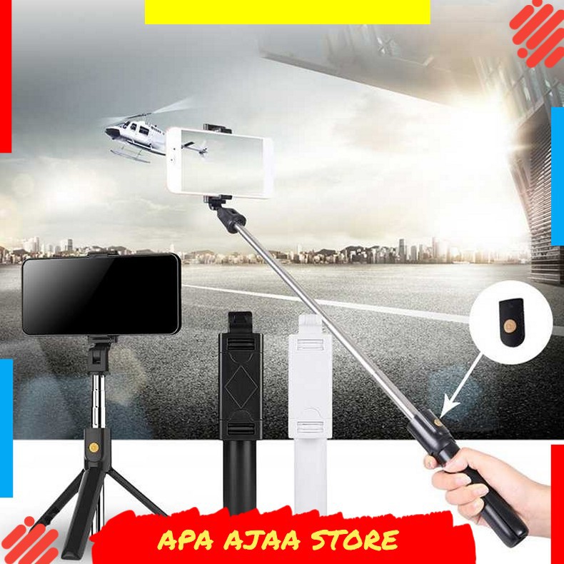 Best Seller ! Centechia Tongsis Tripod dengan Bluetooth Shutter - K07