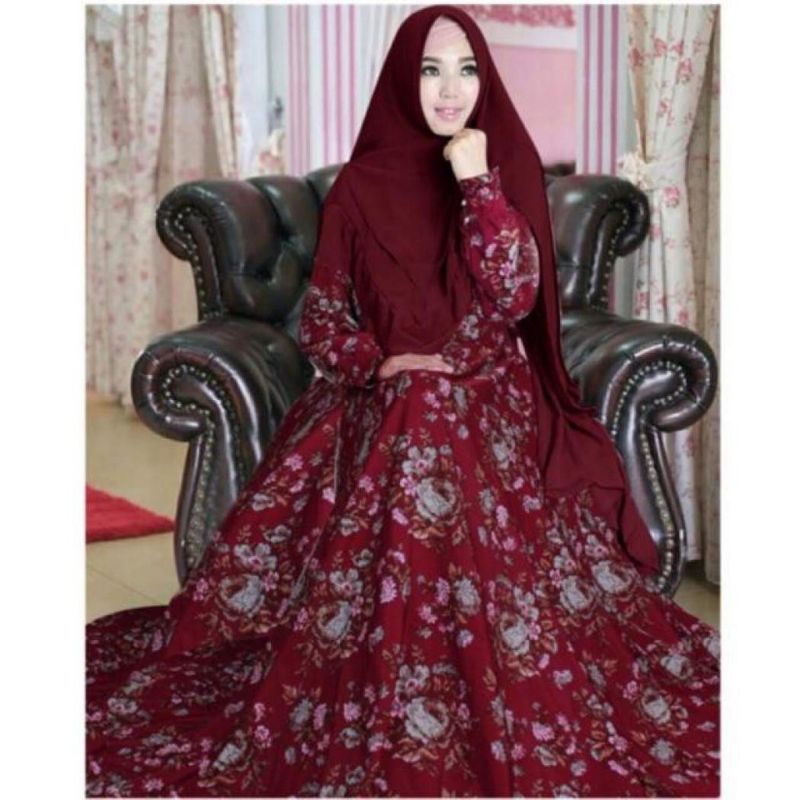 gamis set khimar.cinderella marrun