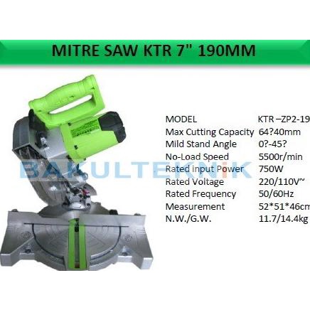 miter saw kentaro 750 watt PROMO MURAH