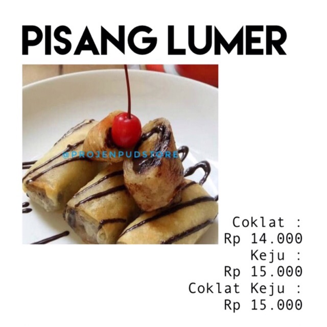 PISANG LUMER (Coklat, Keju, Coklat Keju)