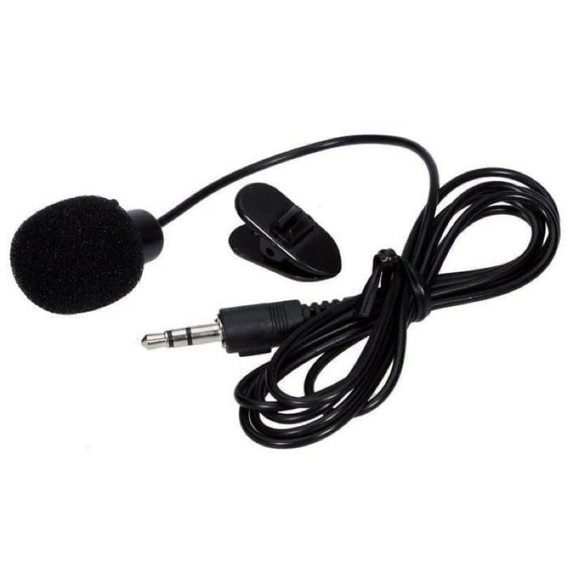 ...1KG) MIC CLIP ON MACARAN KLIP MICROPHONE MINI JACK 3.5mm pc