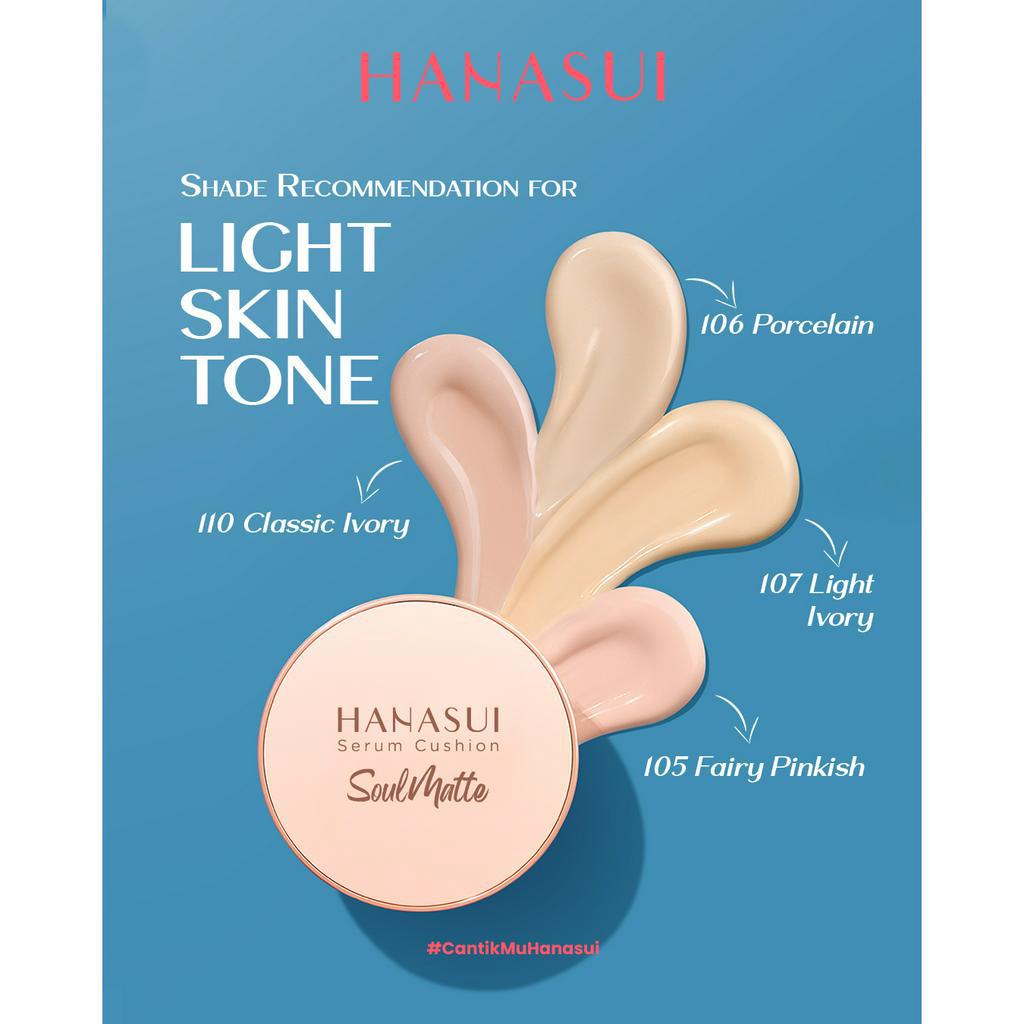❣️Rakkistore99❣️ HANASUI Serum Cushion / Soulmatte 15g (100% Original)