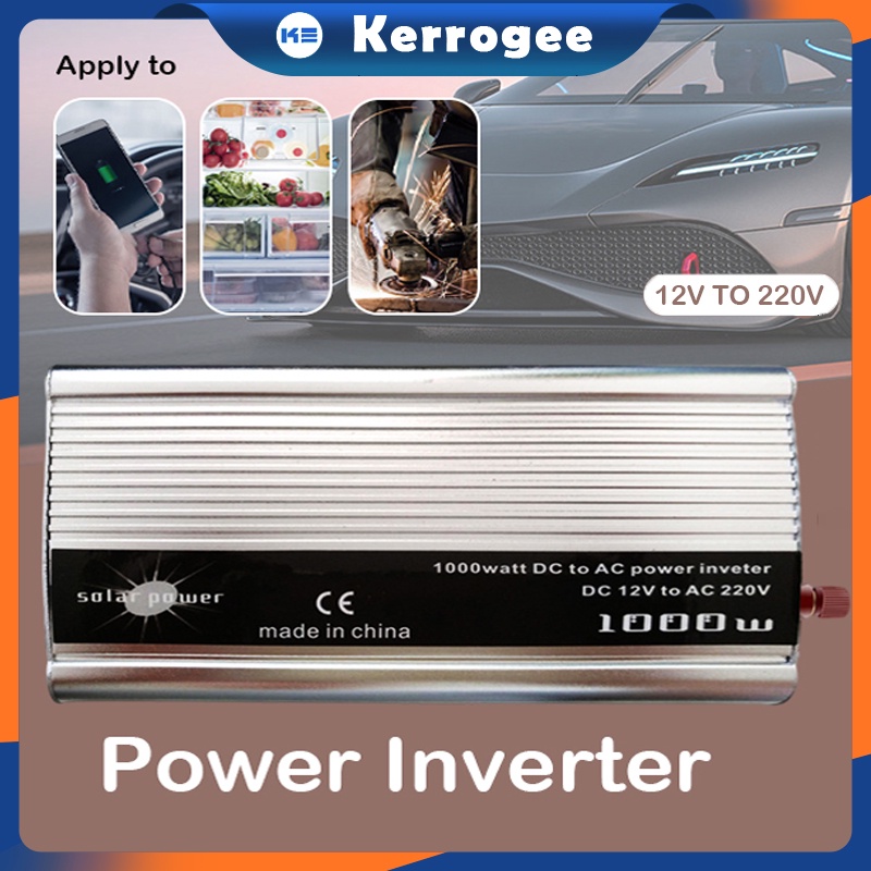 Power Inverter 1200 Watt / Inverter 1200W DC To AC Car Power Converter Universal Inverter Mobil 1200 Watt