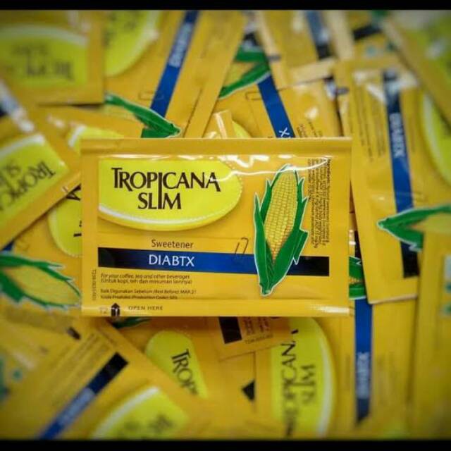 

Gula Tropicana Slim DIABTX Gula Jagung diabetes per pcs/sachet