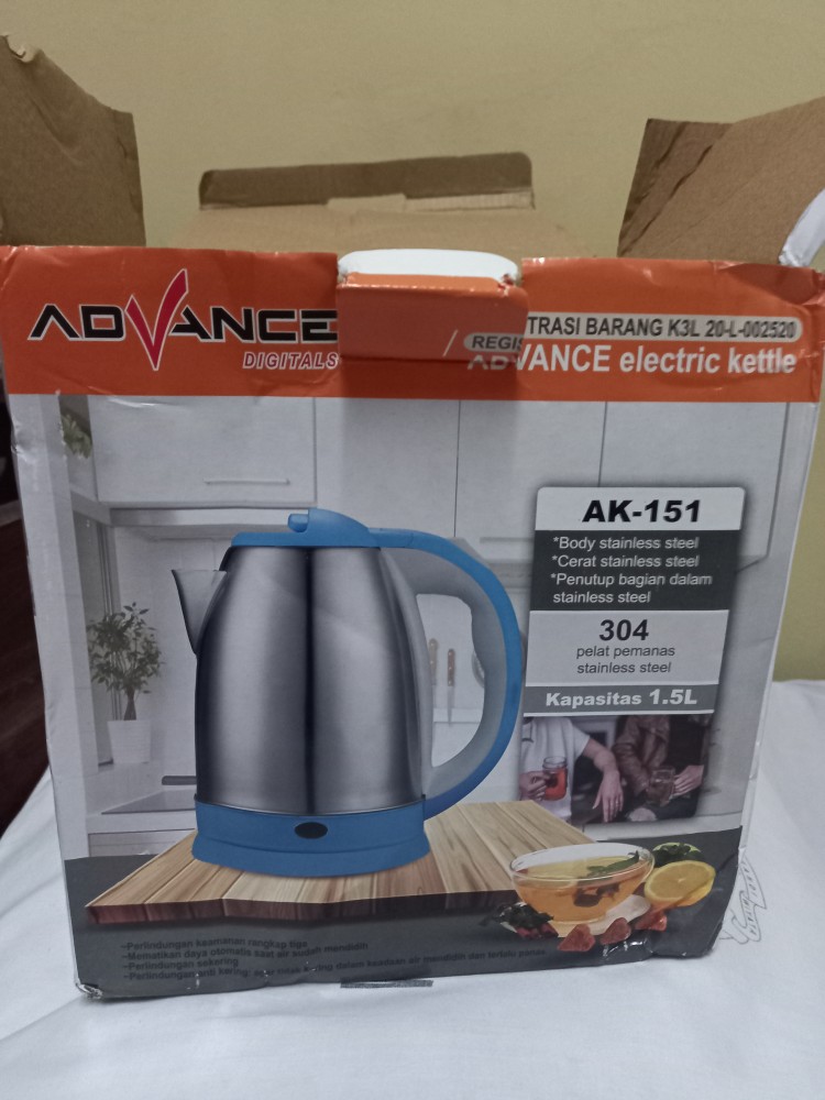 Teko Listrik Teko Elektrik Ak-151 Teko 1.5l Teko Hotel Pemanas Air Listrik Kettle Stainless